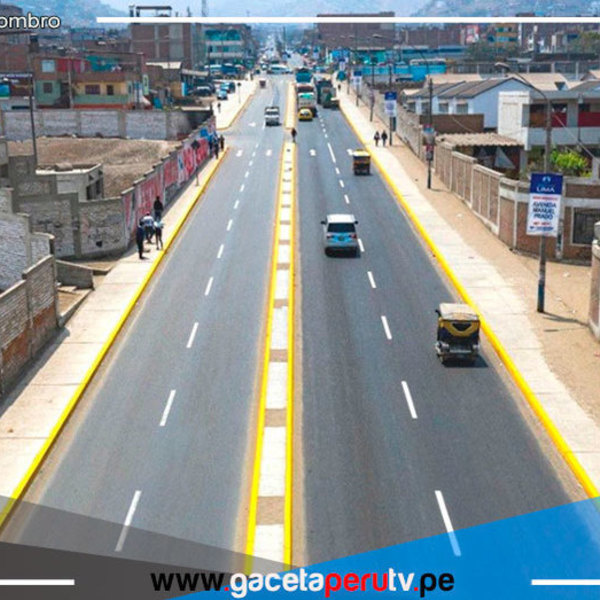 Renuevan pistas y señalización horizontal en la av. Manuel Prado en Carabayllo