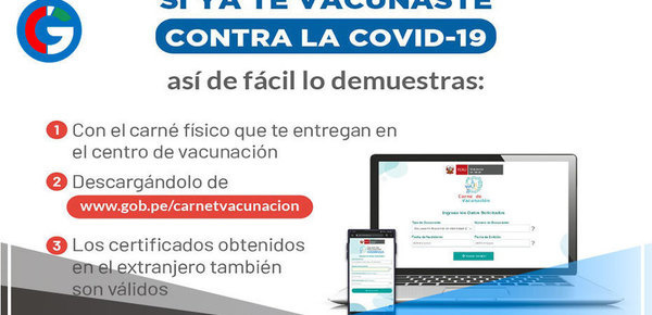 Aquí puedes descarga tu certificado de vacunación de manera rápida y sencilla 