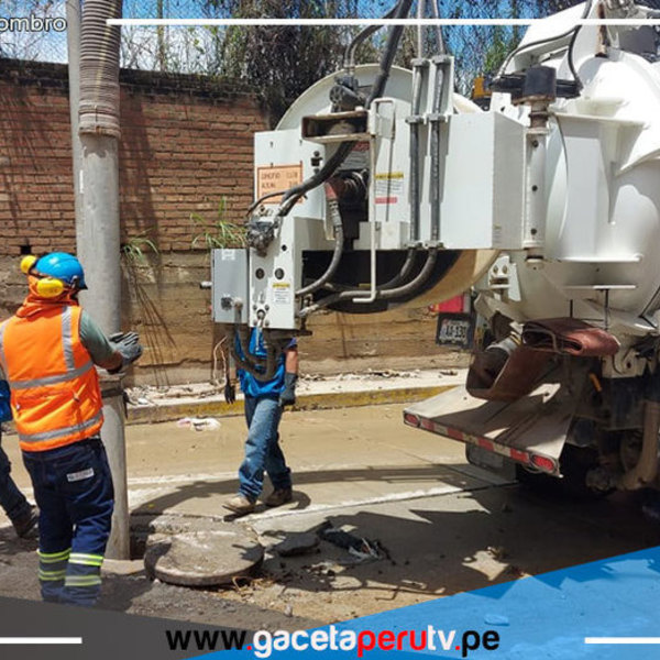 Rehabilitan el alcantarillado de Jaén afectado por lluvias
