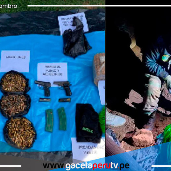 Hallan material de guerra y documentación de SL en Huancavelica