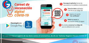 Descarga aquí el app del Minsa para validar tu carnet de vacunación 