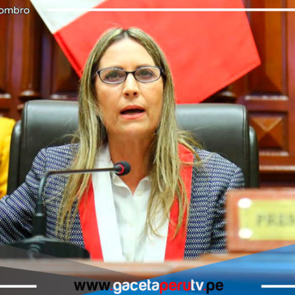 Presidenta del congreso: "Es falso que haya solicitado alguna mención contra el Gobierno de Pedro Castillo"
