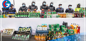 Decomisan más de 8,000 botellas de licor en la playa Agua Dulce