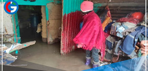 Chimbote: Desborde del río Mosna inunda viviendas en el distrito Chavín de Huántar