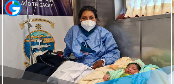 Puno: Gestante es atendida de emergencia para dar a luz a robusta bebé a bordo de PIAS Lago Titicaca