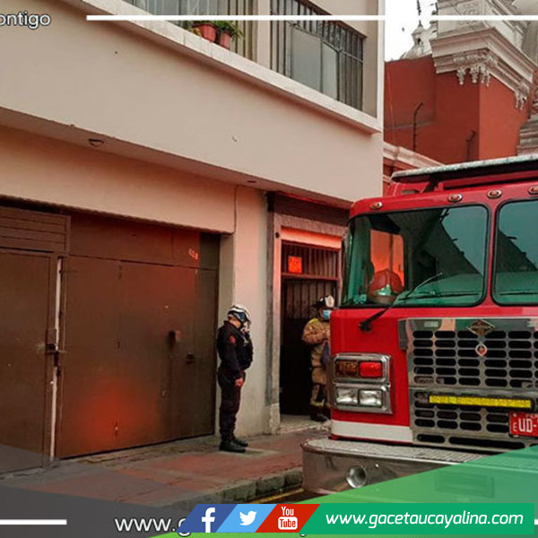 Incendio en edificio multifamiliar deja a una persona herida en el Cercado de Lima