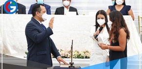 Zee Carlos Corrales juramenta como nuevo alcalde de San Luis