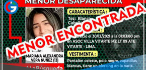 La menor de 13 años que fue reportada como desaparecida fue encontrada en Chile