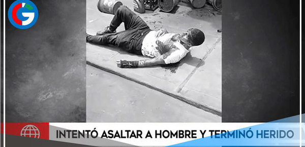 Delincuente pide ayuda tras intentar robar a mano armada a victima que resulto ser policía en retiro