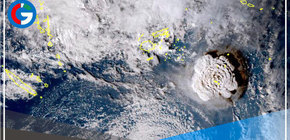 Nueva erupción volcánica en Tonga y se reportan grandes olas