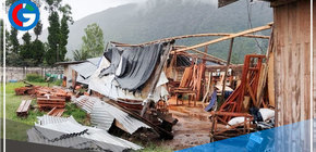 Vientos fuertes dejan 19 viviendas inhabitables y 50 damnificados en Palcazú 