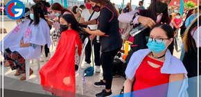 Chimbotanos se suman a campaña de donación de cabello 