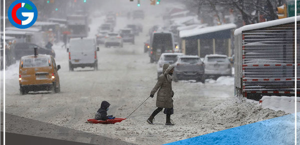 E.E.U.U.: El ciclón bomba dejó nieve, frío, cortes de luz y suspensión de vuelos 