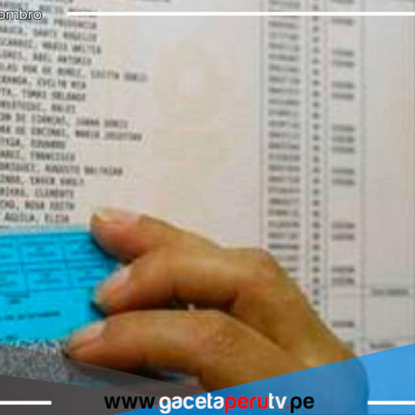 Reniec remitirá padrón electoral al JNE el 4 de febrero