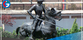 Municipalidad restaura estatuas del Centro Histórico de Lima, como la de Francisco Pizarro
