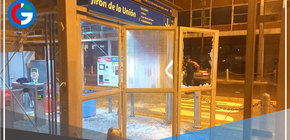 Vándalos atacan estación Jirón de la Unión