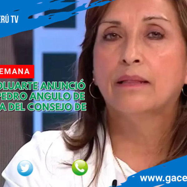 Presidenta Boluarte anunció la salida de Pedro Angulo de la Presidencia del Consejo de Ministros