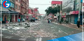 Tras la Navidad calles de Lima amanecen llenas de basura