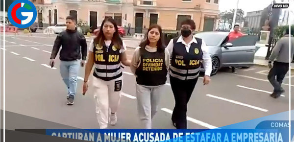Capturan a joven acusada de ser receptora de dinero por fraude informático en Comas
