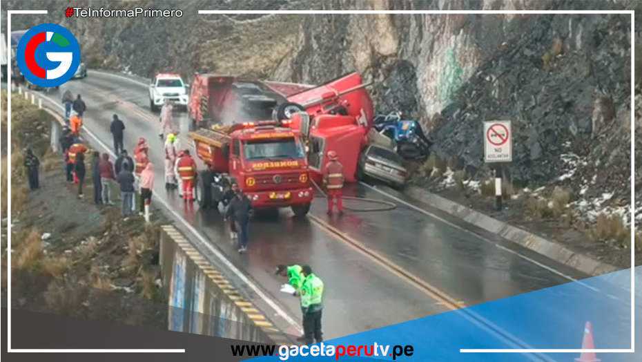 Accidente De Tránsito En La Carretera Central Deja Un Muerto Y Varios Heridos Gaceta Perú Tv 5519