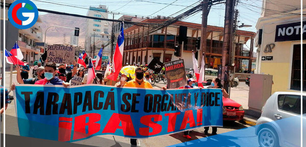 Bloqueo en Chile: Se muestran protestas por la crisis migratoria e inseguridad