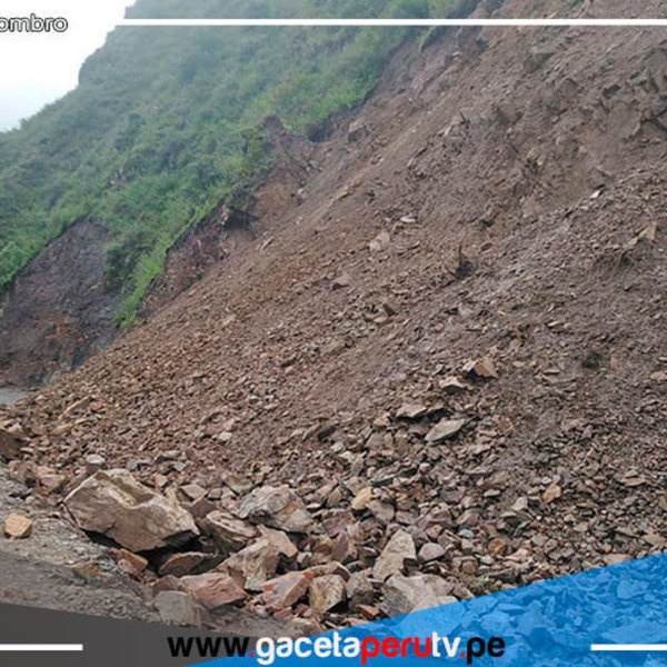 Deslizamientos afectan vía nacional en la provincia de Pallasca en Áncash