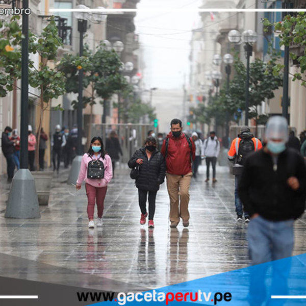 Lluvias ligeras y dispersas se repetirán hasta primera semana de abril 