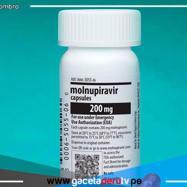 Autorizan uso en Perú del Molnupiravir, píldora para tratar covid-19 
