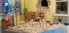 Bombardeo en el este de Ucrania