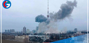 Rusia ataca la torre de televisión de Kiev tras advertir a los civiles