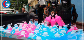 Interviene almacén clandestino donde se envasaban químicos adulterados 