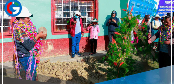 Puno:  Inician construcción de colegio en centro poblado Occopampa de Moho 