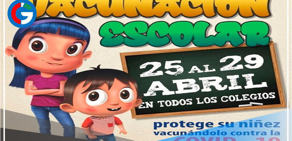 Arequipa: Hoy lunes 25 empieza vacunación contra el covid-19 en colegios