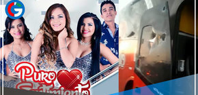 Bus de orquesta Puro Sentimiento fue apedreado por vándalos en Ica