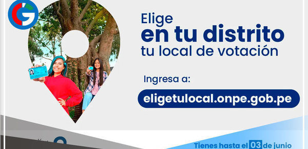 Elige aquí tu local de votación para las elecciones regionales y municipales 2022