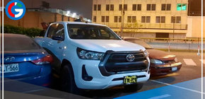 Policía recupera la valiosa furgoneta Hilux  que fue robada 