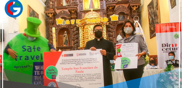 Ayacucho: siete templos de Huamanga reciben el Sello Safe Travels 