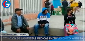 VMT: Pacientes deben hacer cola desde la madrugada para atenderse en centros de salud