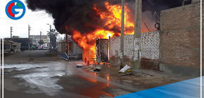 San Juan de Lurigancho: Fuego consumió almacén de colchones