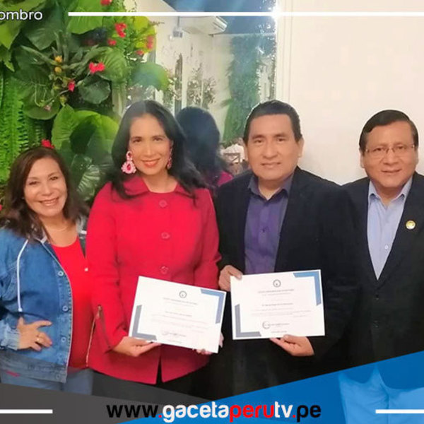 Colegio Iberoamericano de Doctores (CIDOC) reconocen labor de Manuel Pérez y Vera Cabrera 