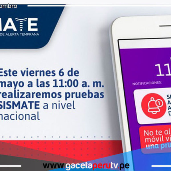 Hoy viernes se realizará prueba nacional del sistema de alerta temprana ante desastres 