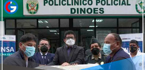 Entregan primer lote de vacunas contra covid-19 e influenza a Dinoes 