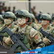 Se alistan para la Gran Parada Militar en el Cuartel General del Ejército 