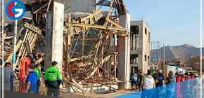 Seis personas resultaron heridas tras derrumbe en una obra municipal en Ventanilla