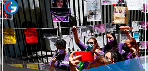 Mujeres de Guadalajara protestan por el feminicidio de las víctimas que fueron quemadas