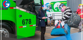 Recuerda el protocolo anti covid si viajas en transporte interprovincial