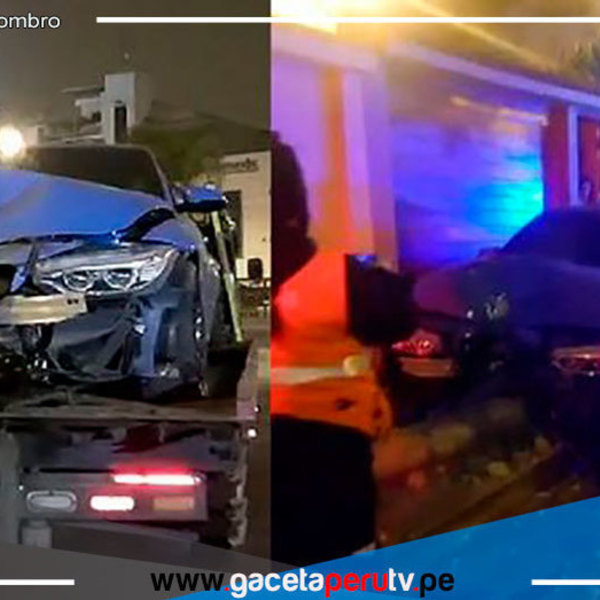 Sin accidentados, pero pudo acabar en tragedia, auto se salió fuera de descontrol y se chocó en un poste en el distrito de San Borja