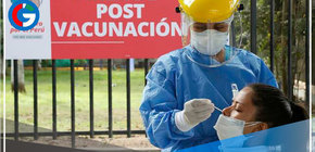 Nuevamente decenas de personas hacen cola para descarte de Covid-19 en el distro de Villa el Salvador