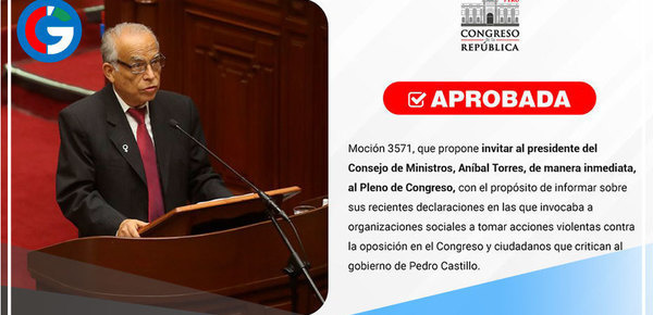 Aprueban invitar a Aníbal Torres este jueves 18 al Congreso tras sus polémicas declaraciones