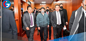 Presidente Castillo acudió al Ministerio Público para diligencia ante Fiscal de la Nación